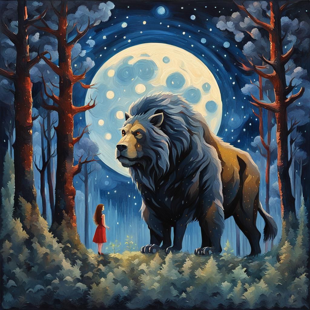 Beauty and the Beast: Impasto Gouache Illustration