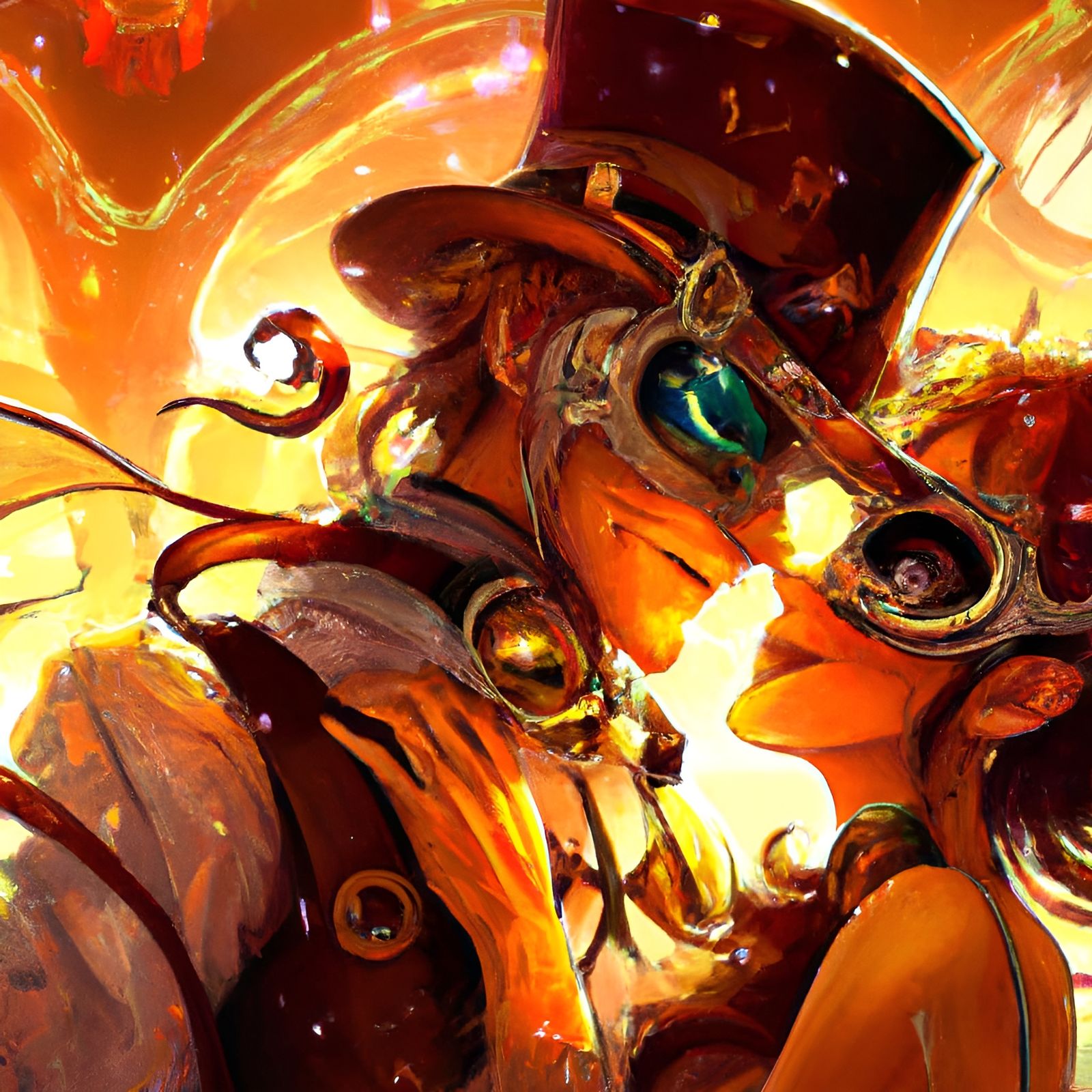 Steampunk Masquerade Ball: Art Nouveau Portrait