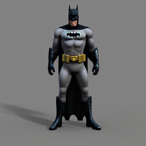 Detailed 3D Model of The Batman