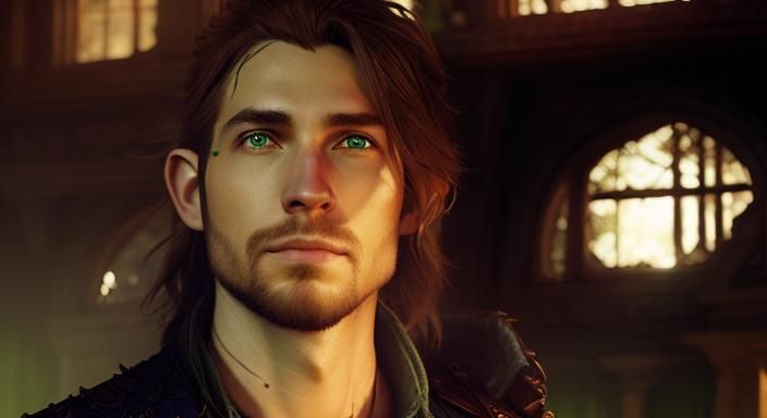 Fantasy Elf Archer with Magic Aura