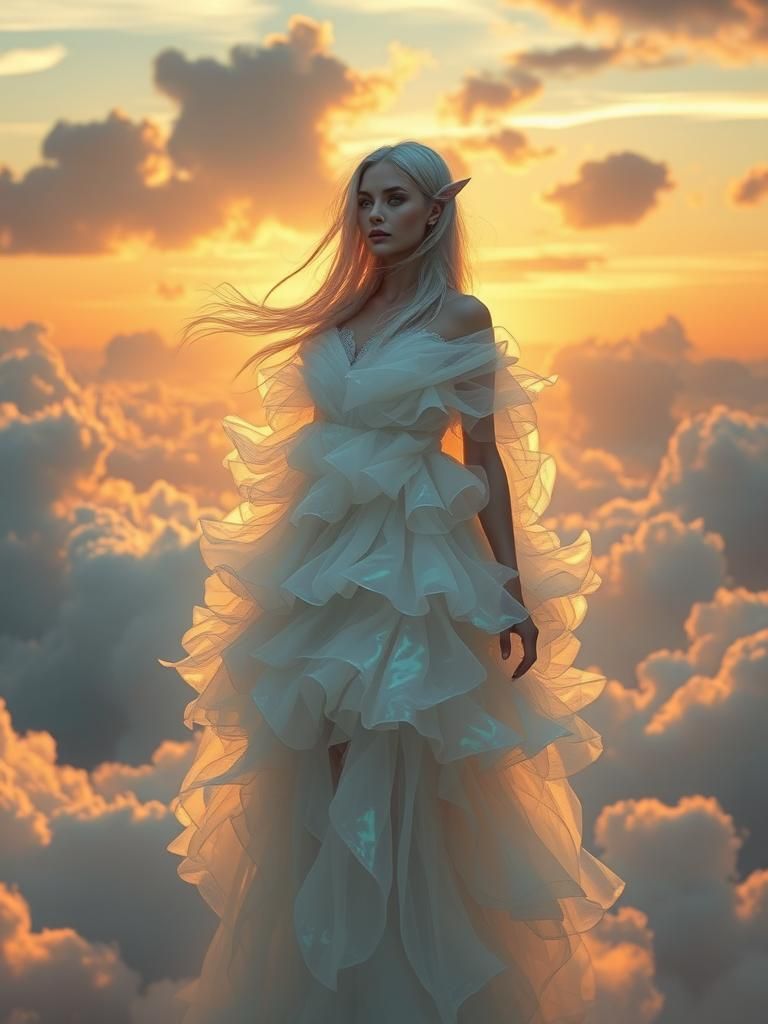 Ethereal Air Elemental in a Cloudscape