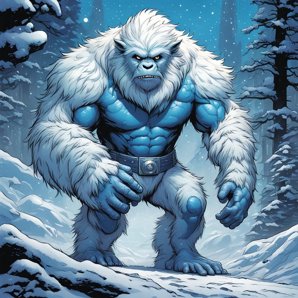 Yeti in White Tights, Comic Book Art