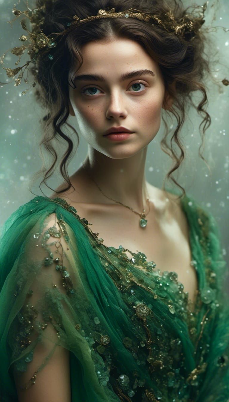 Hyperrealistic Redhead Portrait in Rembrandt Style