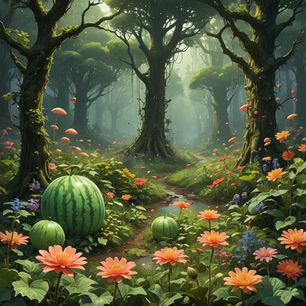 Nature's Honeydew: A Fantasy Glade