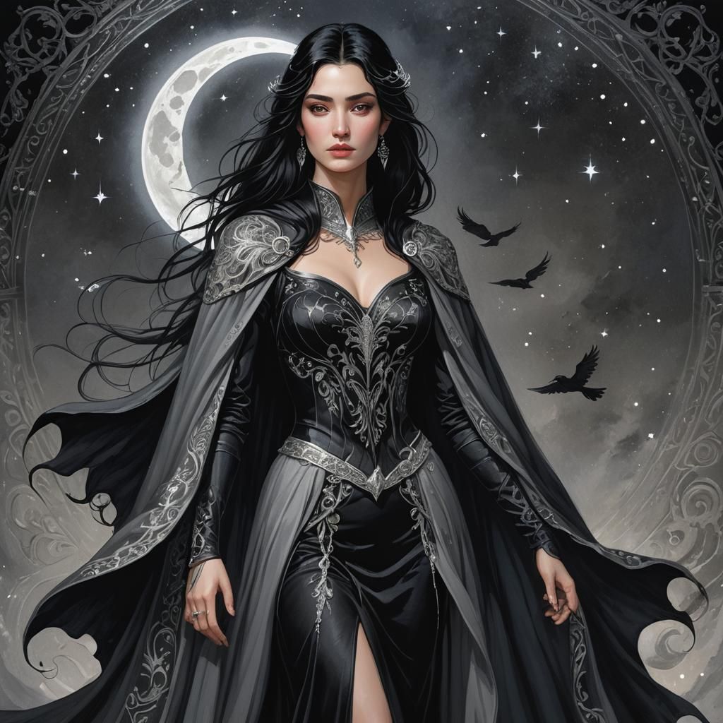 Mysterious Woman in Thieves' Den with Eerie Lighting