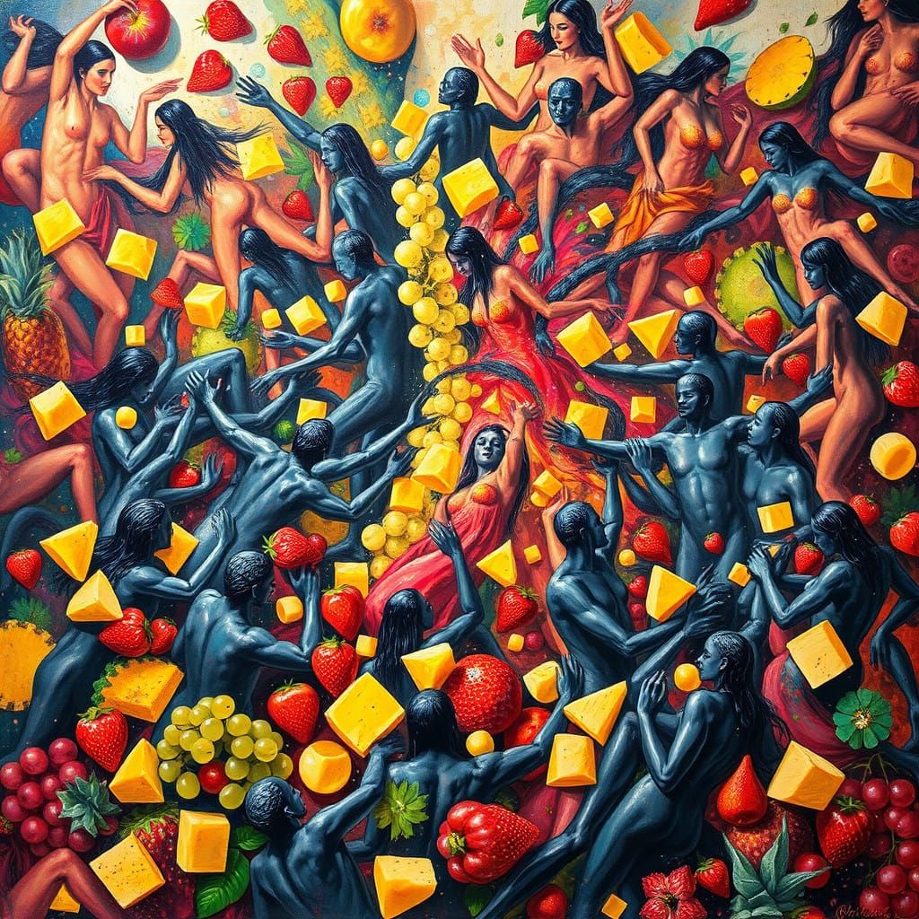 Vibrant Fruit Salad Dance