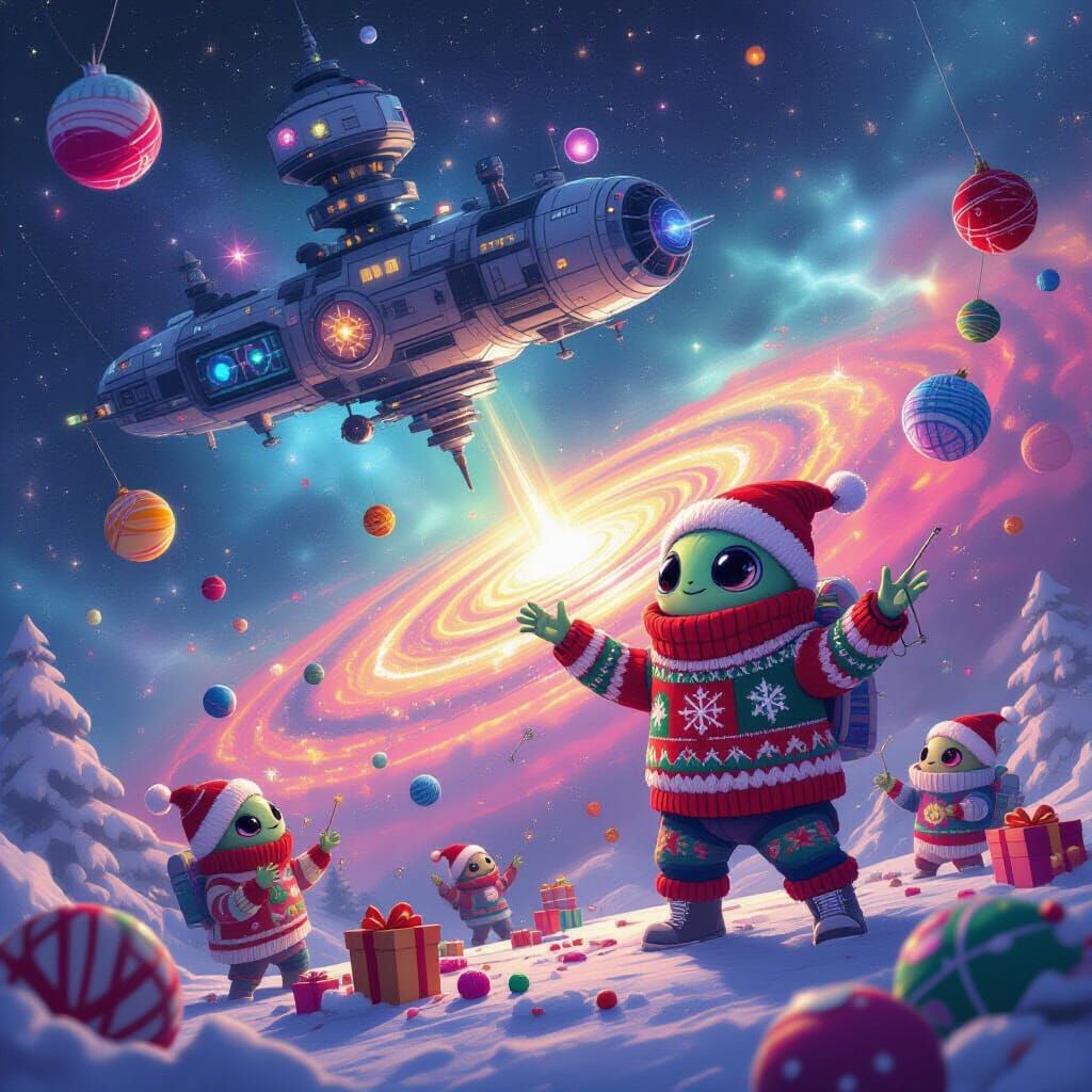 Whimsical Sci-Fi Holiday: Alien Sweater Workshop