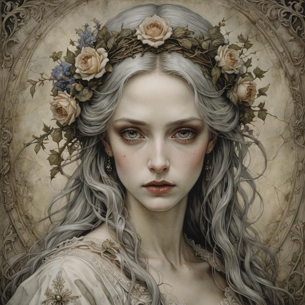 Woman in Gothic Fantasy Style