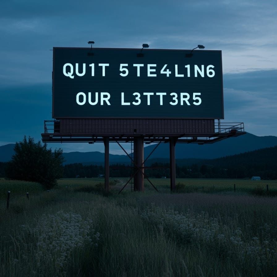 Mysterious rural sign