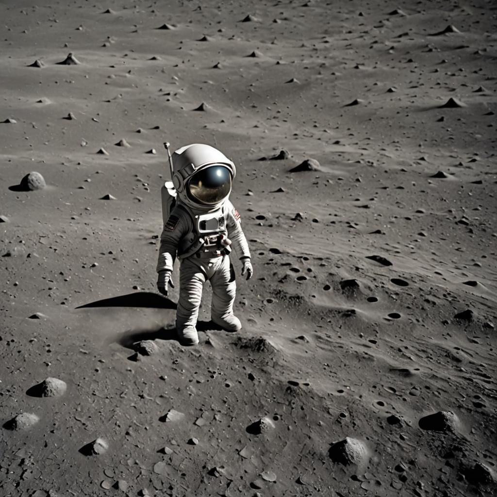 An Alien on the Moon