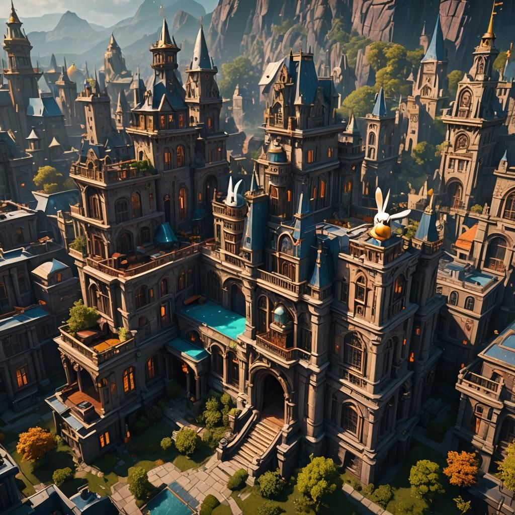 Detailed Matte Painting in Fantasy Concept Art