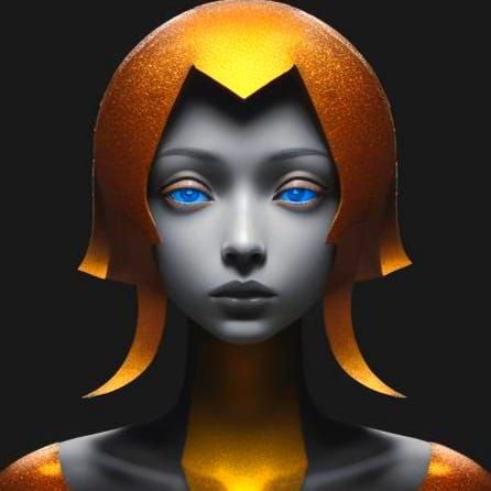 Abstract Fractal Art in Cubist Expressionist Style