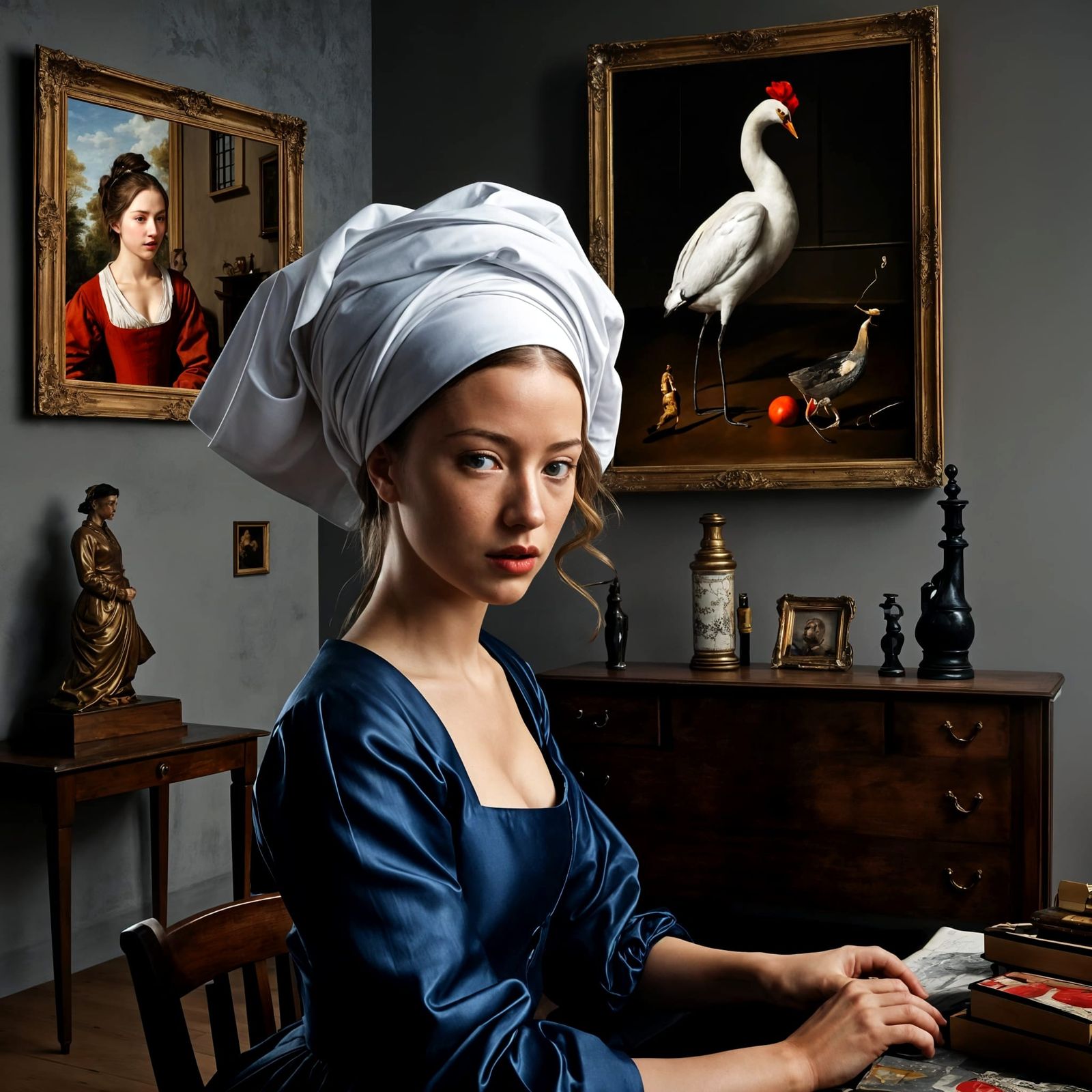 Abstract 17th Century Life: Durer, Vermeer Style