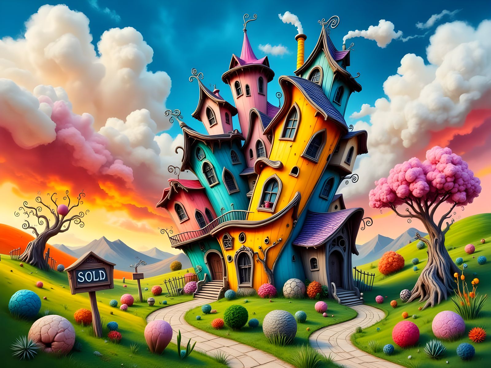 Whimsical Play Dough Castle in Vibrant Colors