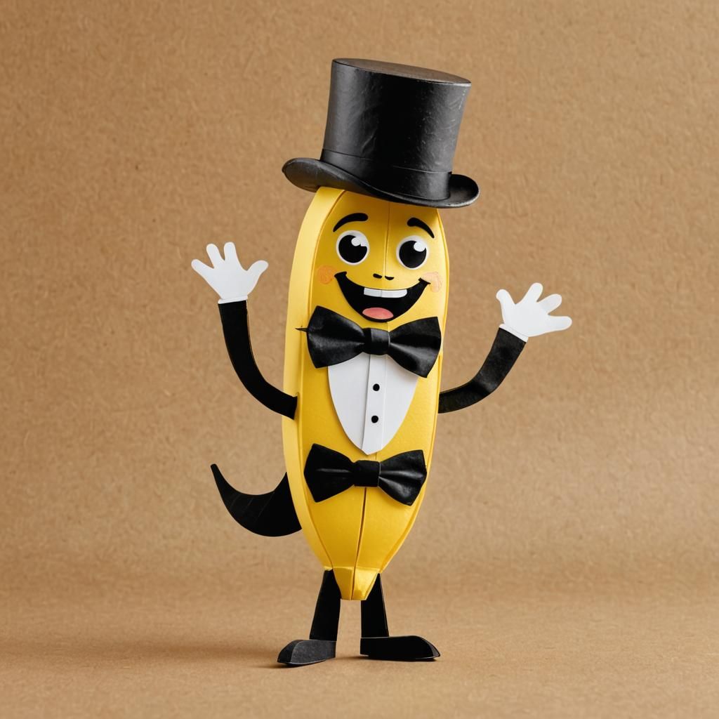 Dancing Banana Cereal Box Character