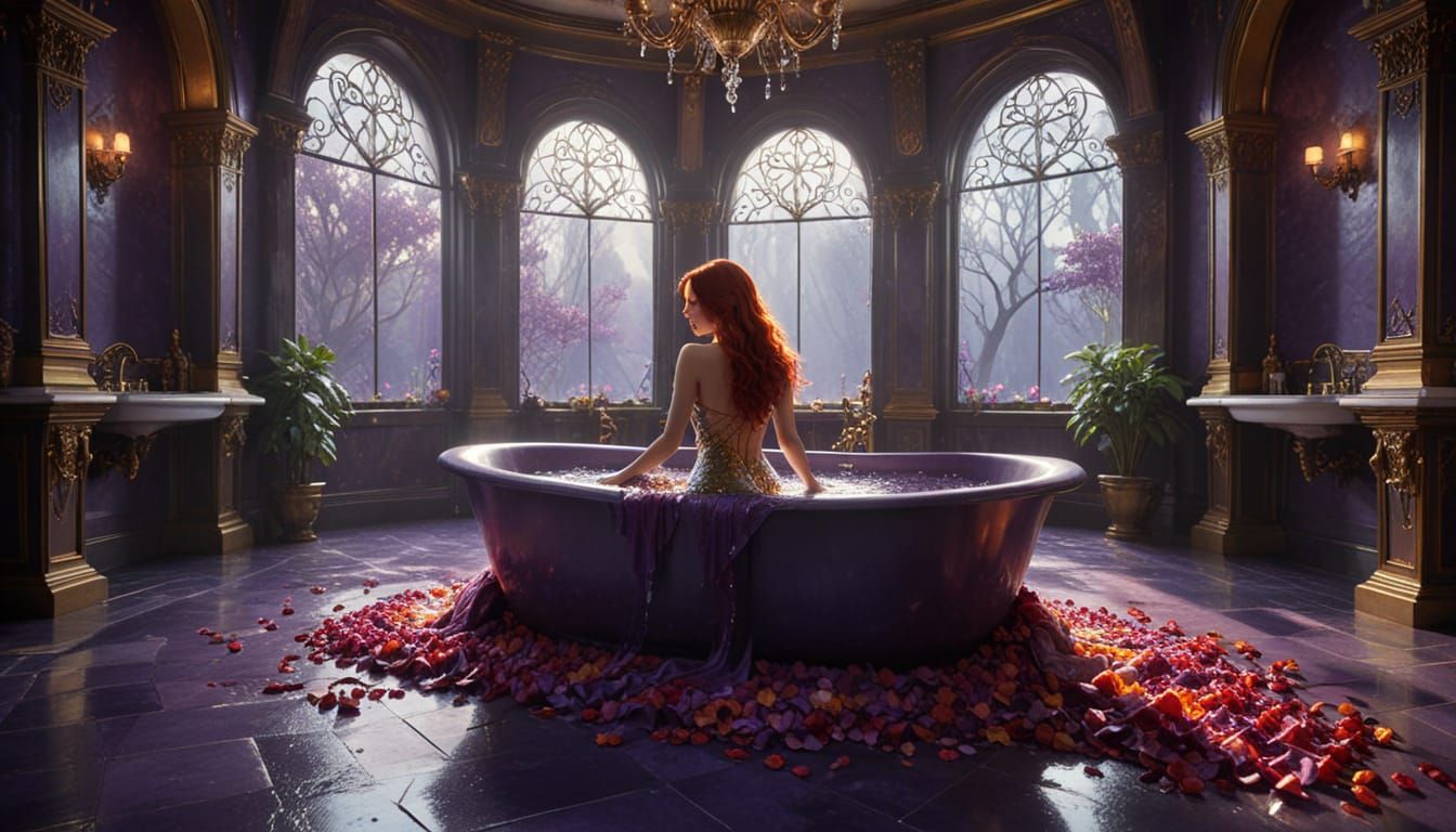 Mermaid in the bathtub