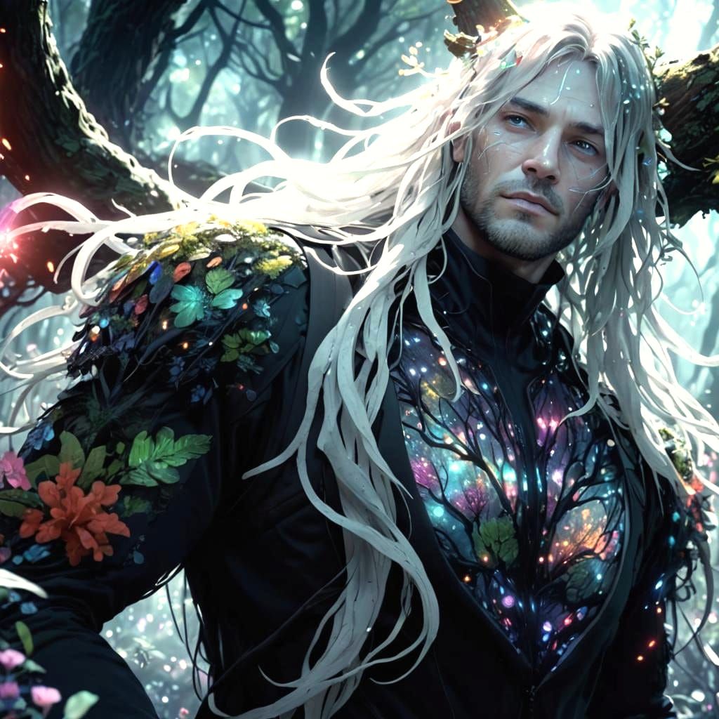 Enchanted Bioluminescent Forest Walk