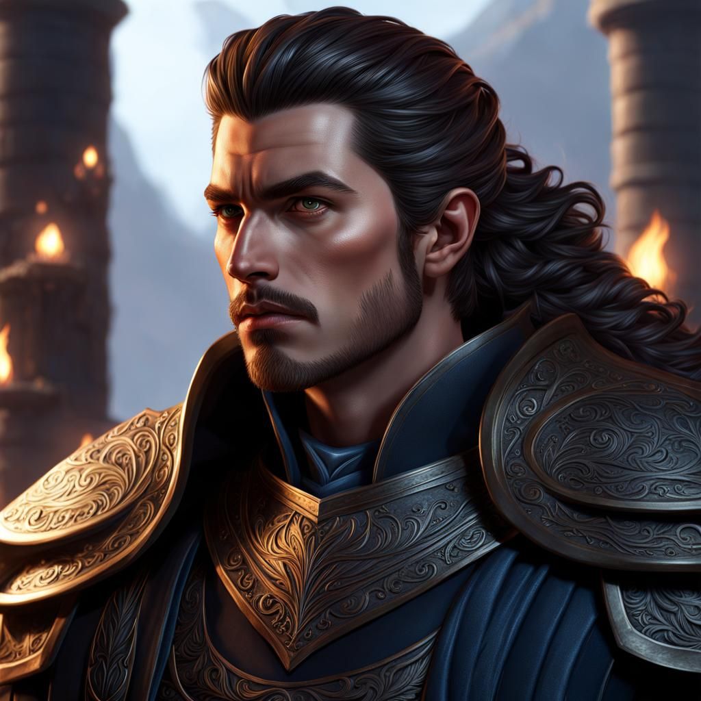 Ethereal Warrior: Dark Fantasy Character Art in 8K