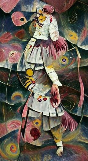 Madoka Kaname Inspired by Klimt and Monet