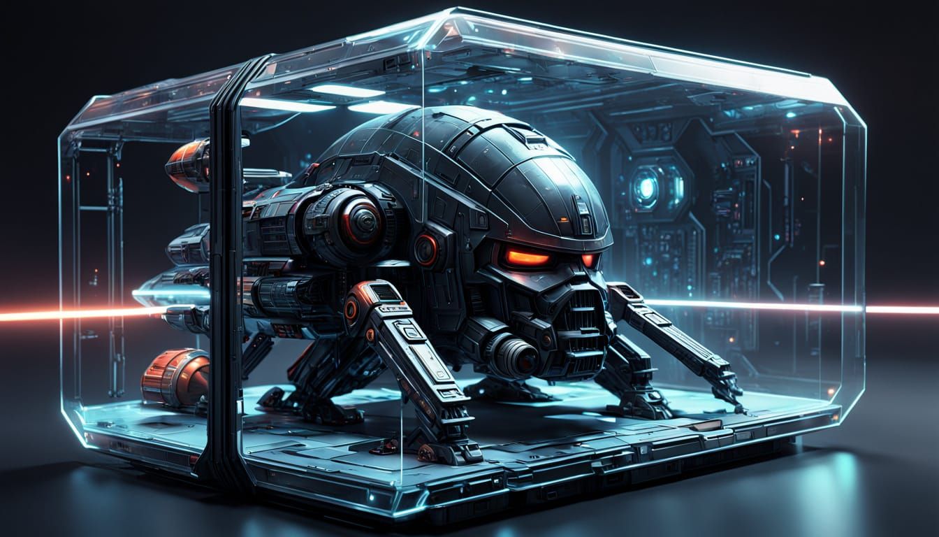 Cyberpunk-Inspired Space Pirate Action Figure in High-Gloss ...