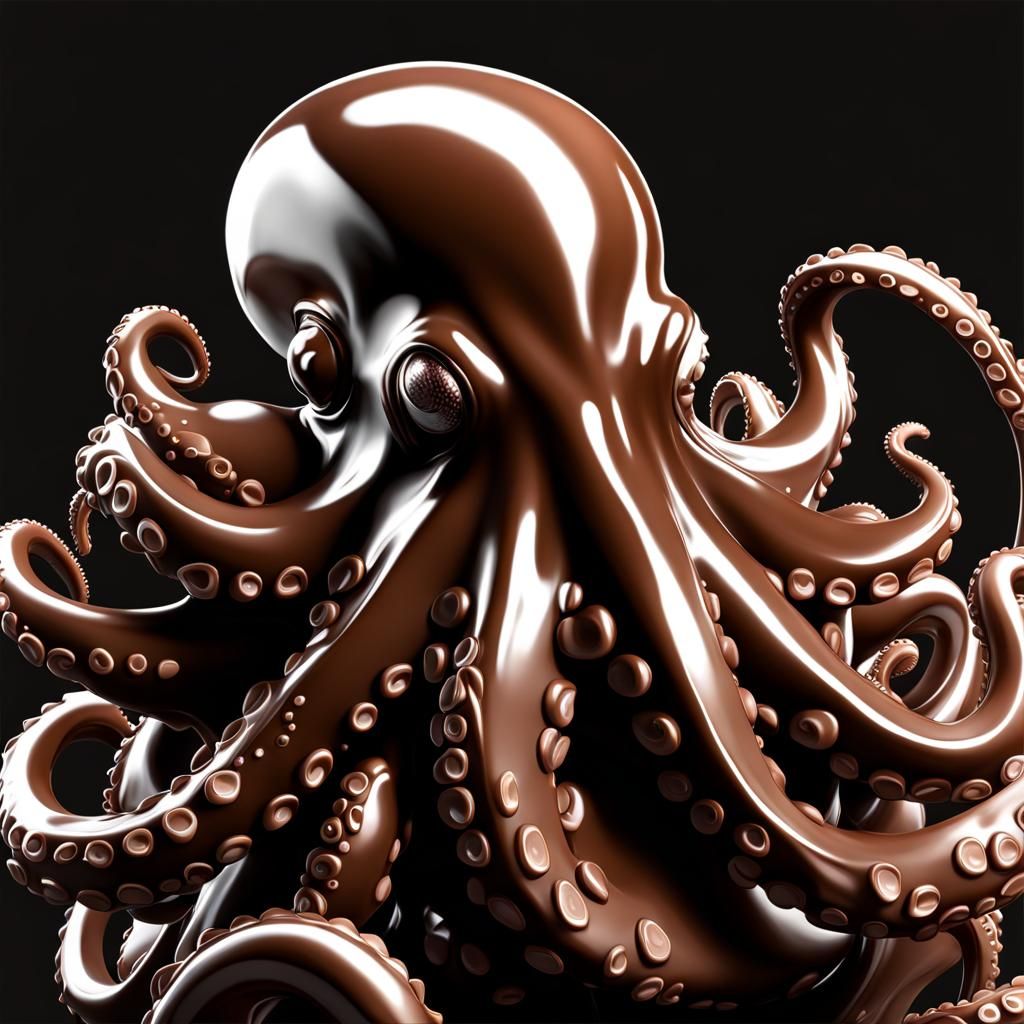 Chocolate Octopus Splash Art on Artstation
