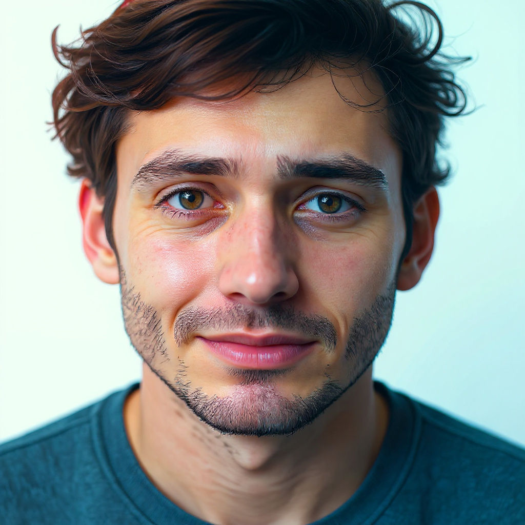 Dual Emotion Portrait in a Digital Art Style