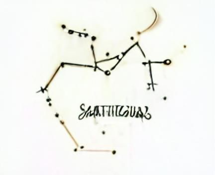 Sagittarius Constellation in Digital Star Art