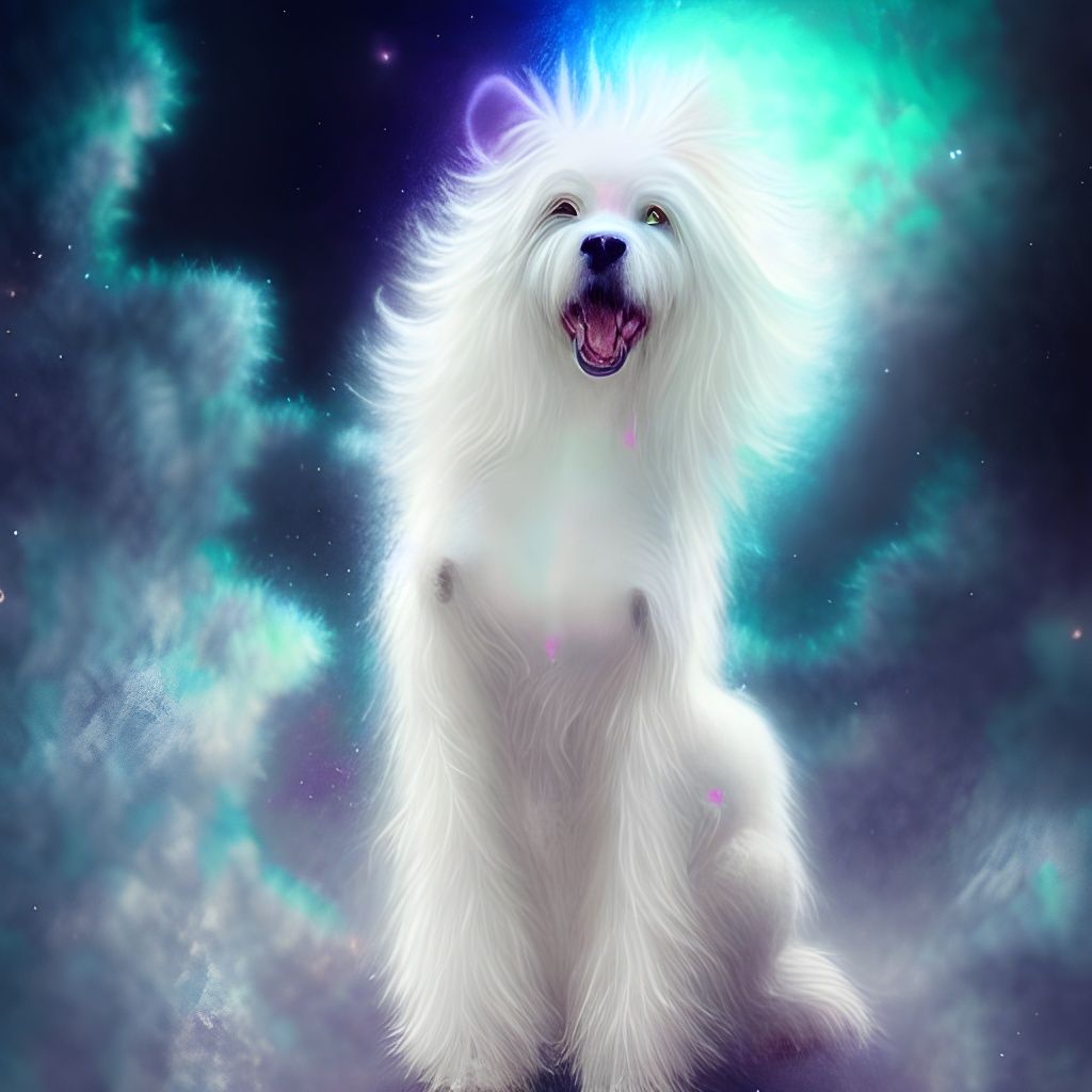 Cosmic Dog Disintegrates into Fractal Iridescence