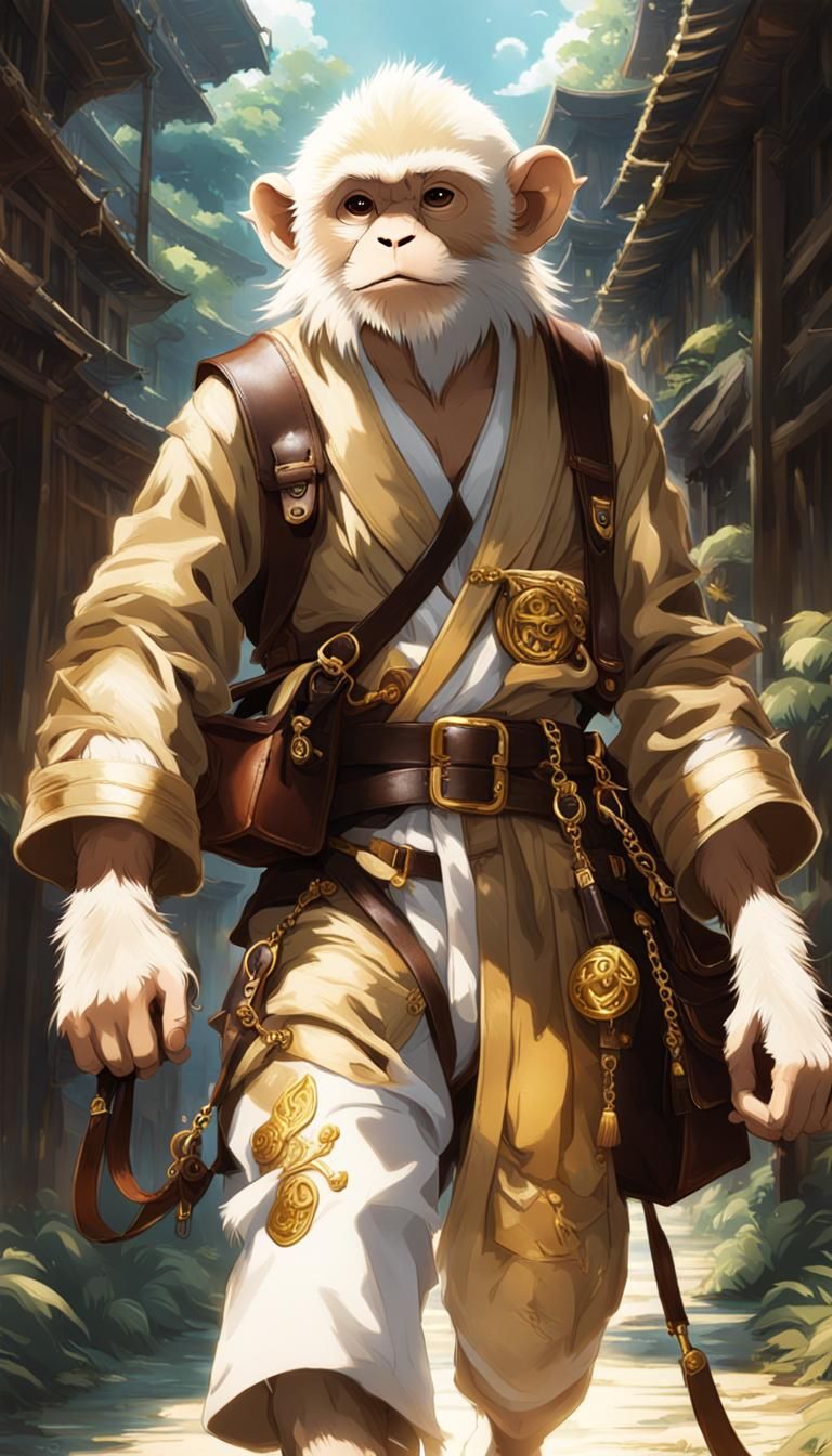 Pirate Monkey as Anime Key Visual