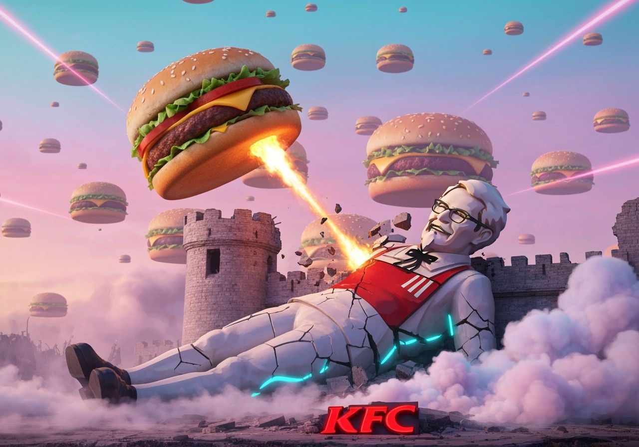 Cheeseburger Onslaught: Colonel Sanders' Last Stand