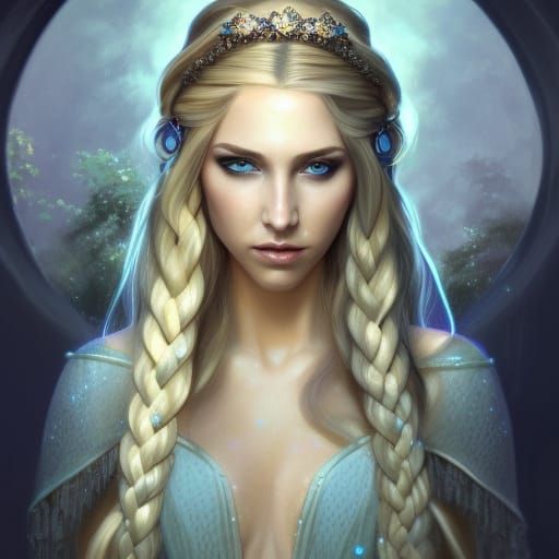 Enchanting Elf Portrait in Hyperdetailed Style