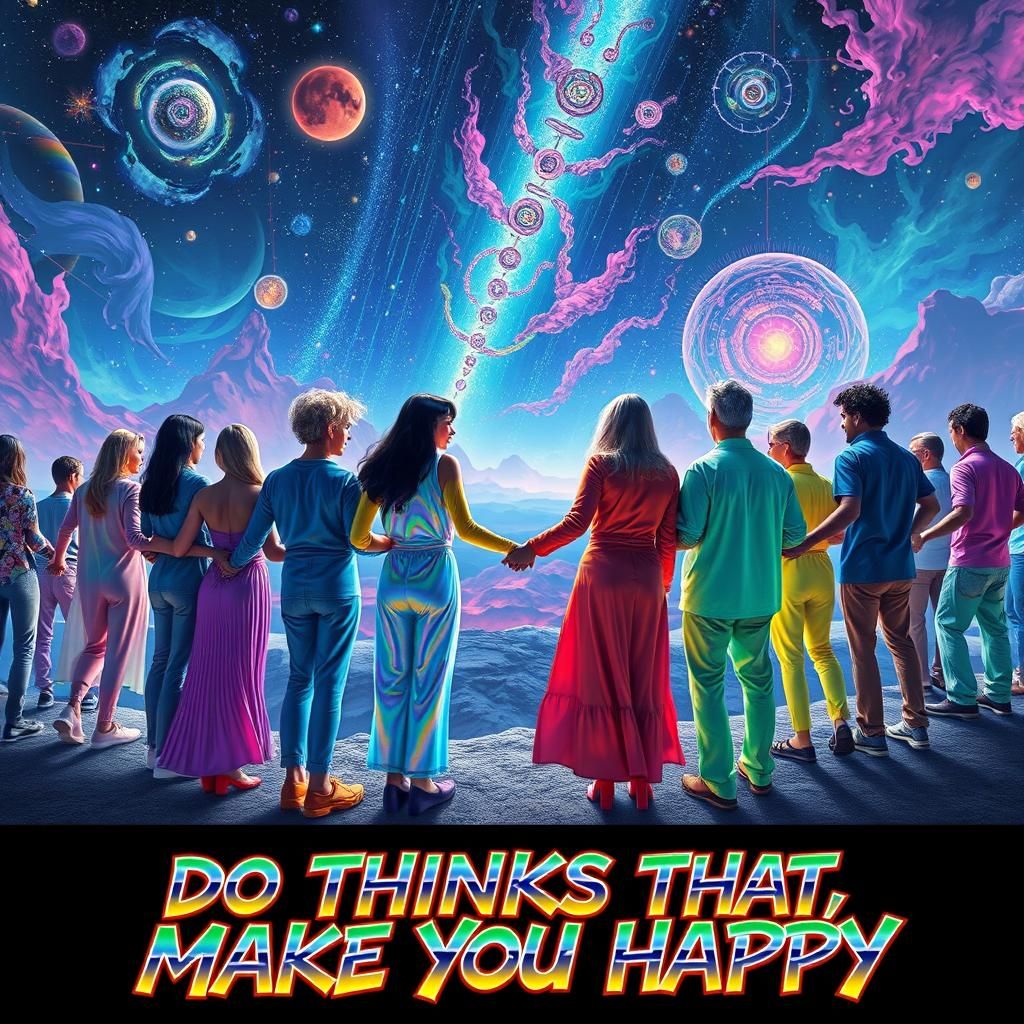 United in Cosmic Harmony: A Sci-Fi Dreamscape