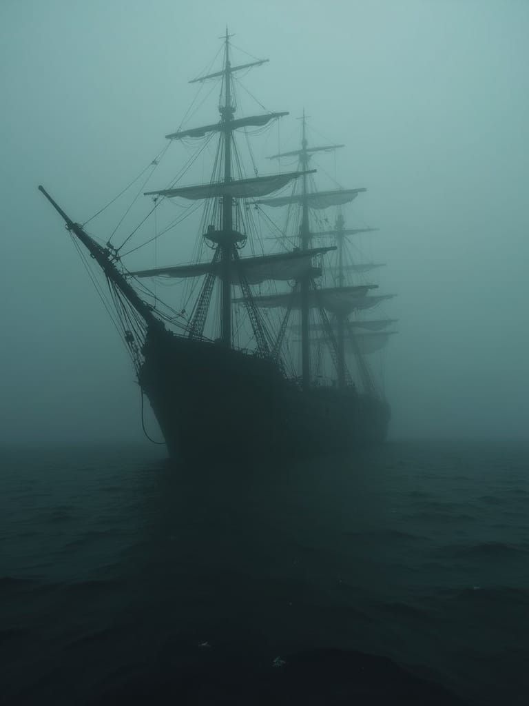 Lost Sailor Drowning in Black Water