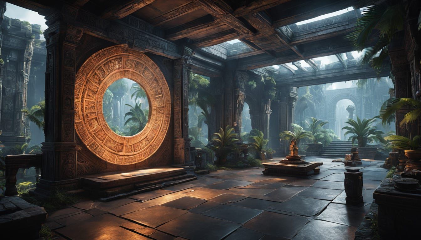 Epic Fantasy Realm Unveiled in 8K 3D Game Cinematic Style