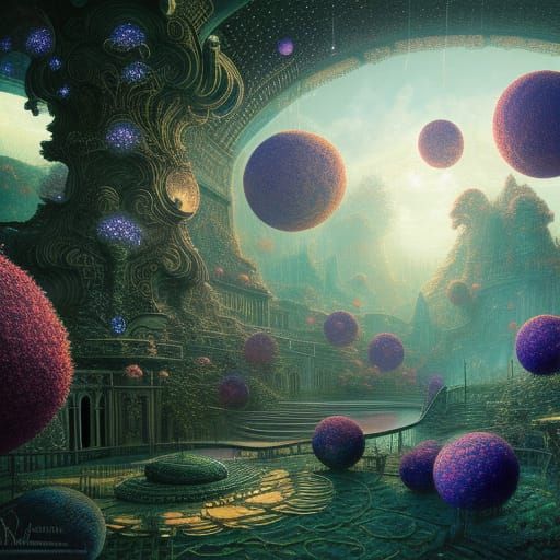 Lush Rogue Planet in Fairycore Style