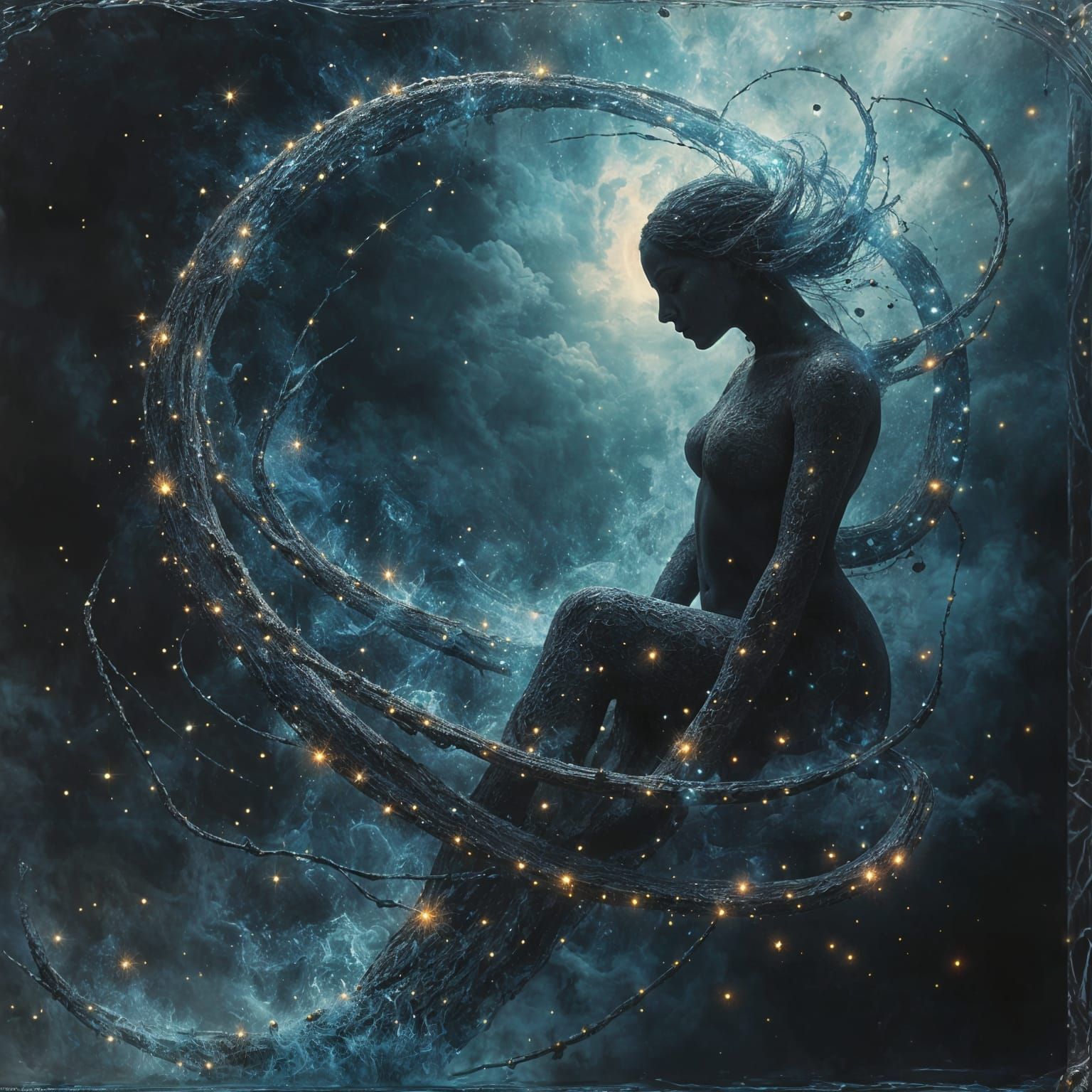 Cosmic Goddess of Dark Matter Forms Mythical Creature in Eth...