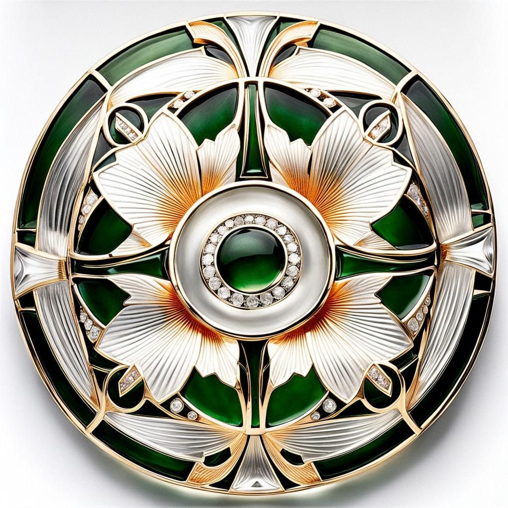 The Calla Lily Emerald & Diamond Brooch By Rene Lalique