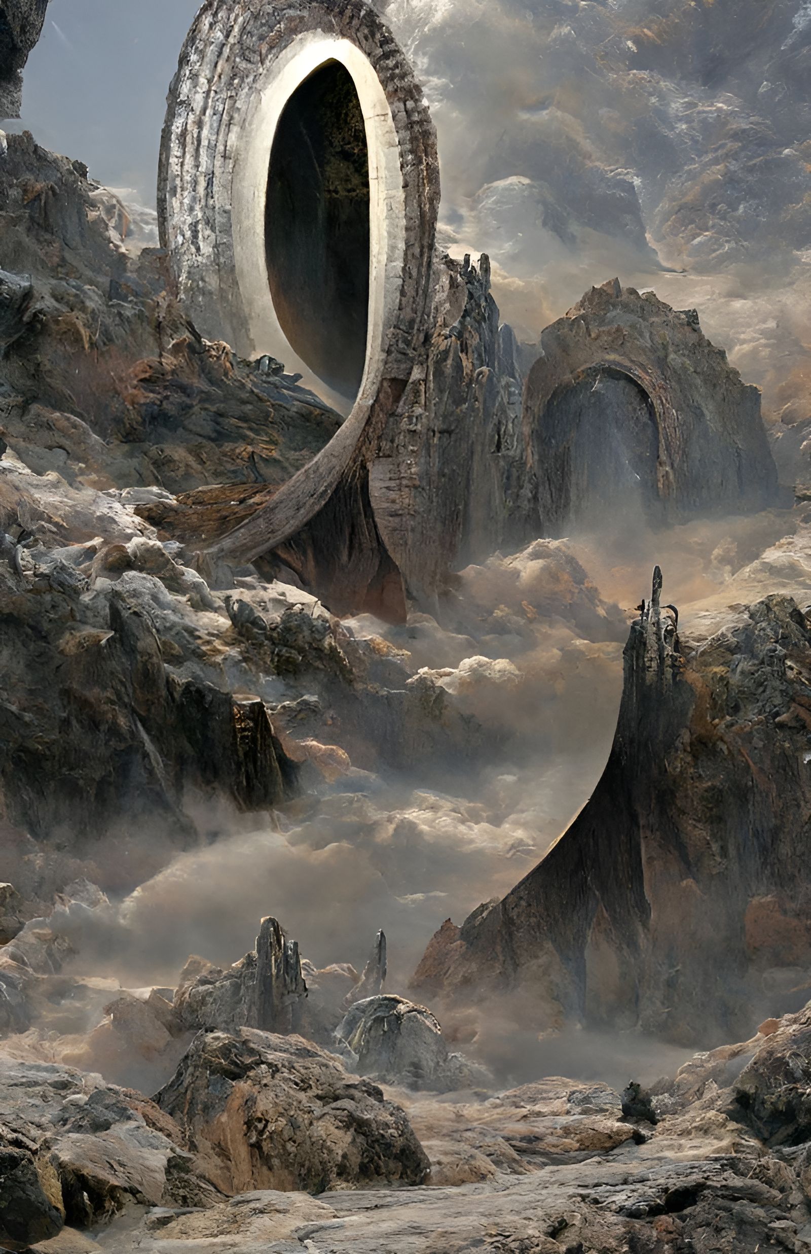 Stargate to Alien World: 3D Rendering