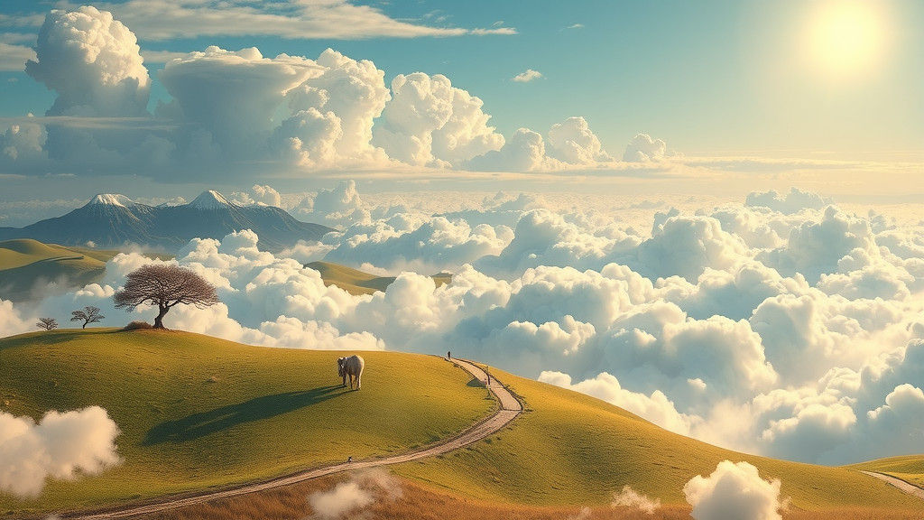 Surreal Cloudscape: A Dreamy Sky Landscape