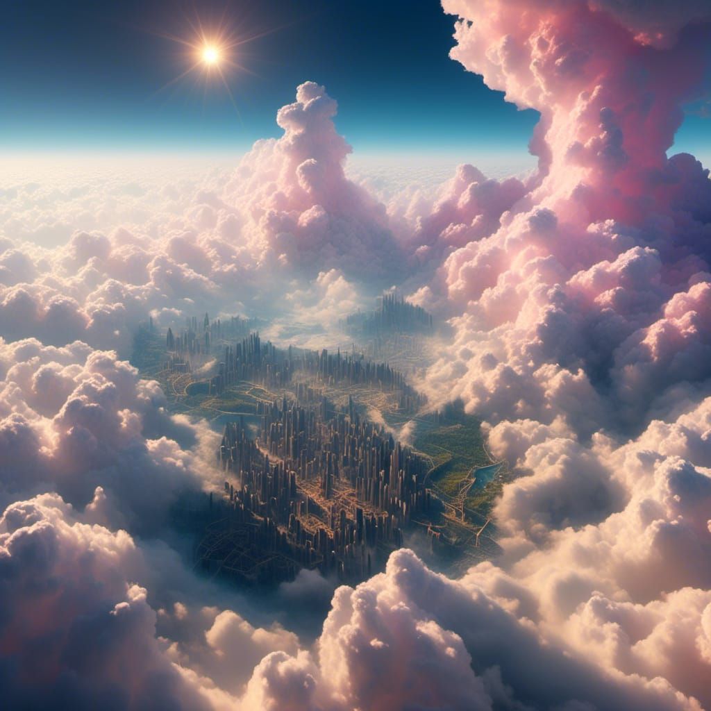 Surreal Mountain Cities in the Clouds