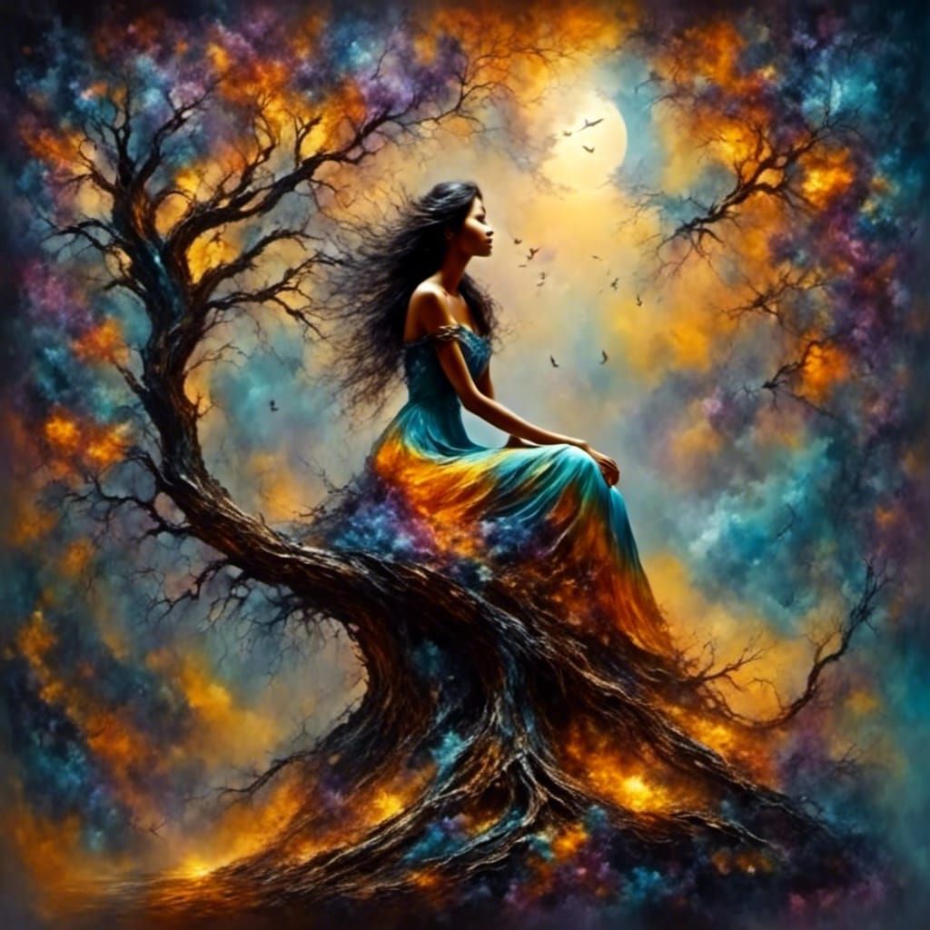 Ethereal Fairy in Misty Forest Glade