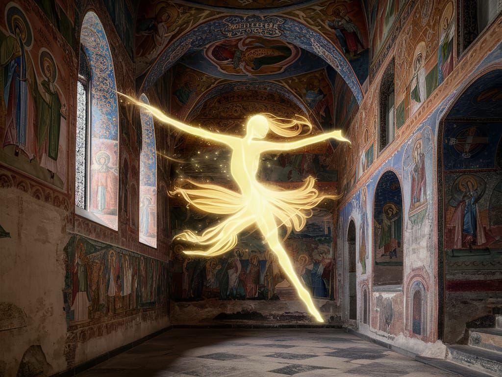 Ethereal Daylight Sprite at Rila Monastery