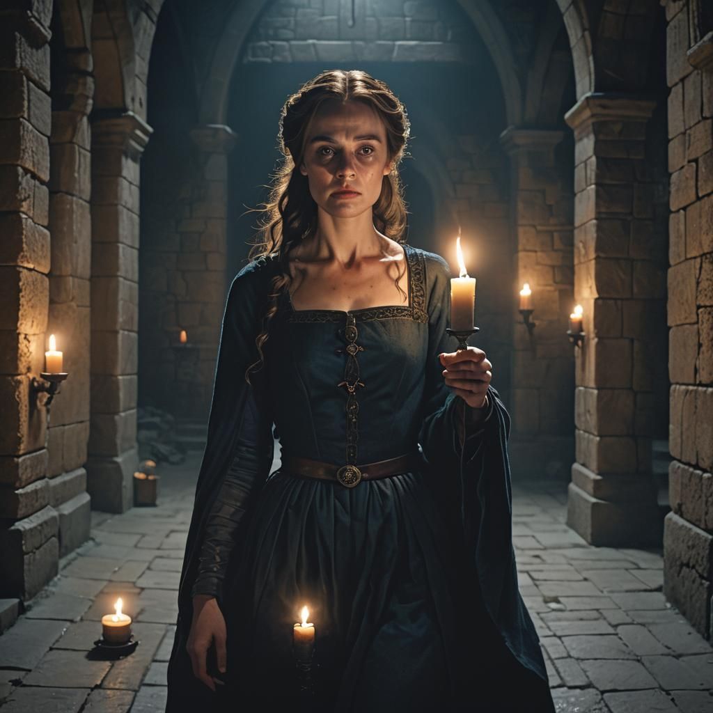 Haunting Portrait of Lady Macbeth in Stone Hall