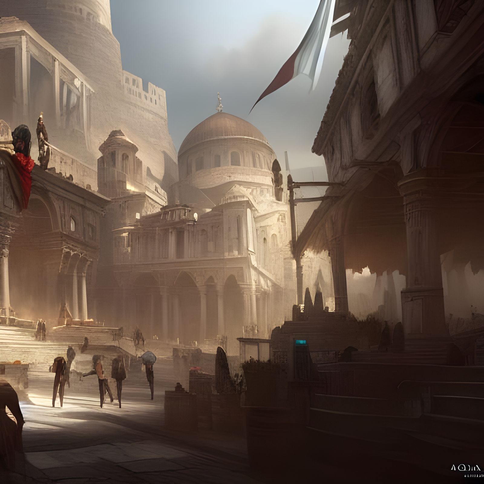 Arabian Assassin's Creed Matte Painting in Unreal Engine