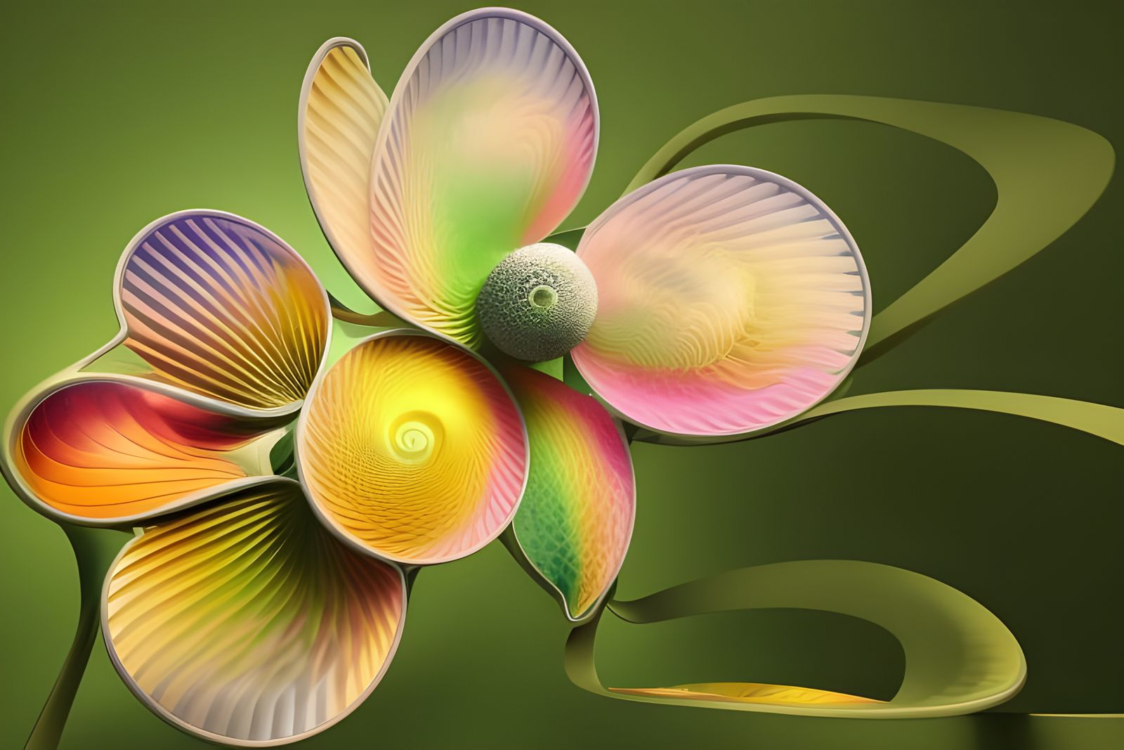 Geometric Abstract: A Polychromatic Masterpiece