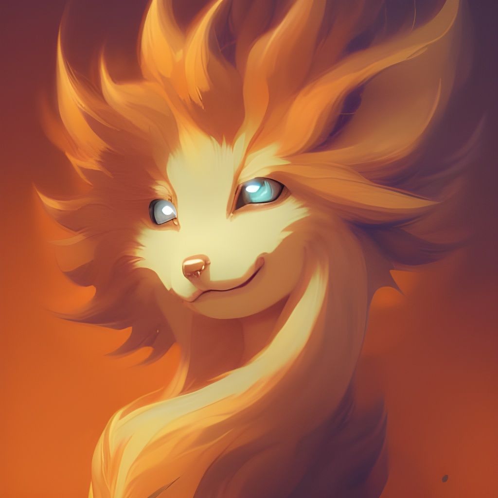 Detailed Vulpix Portrait in Hyperdetailed Style