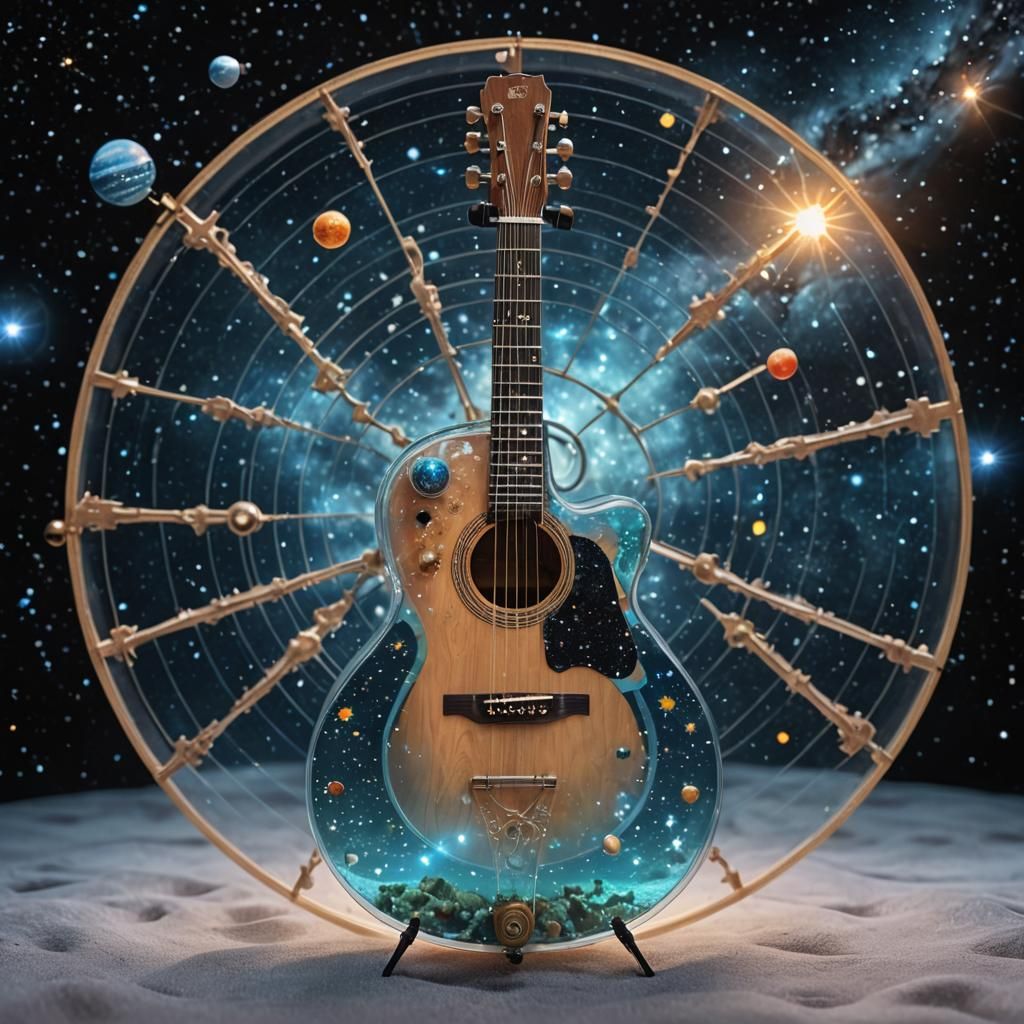 Interstellar Acoustic Guitar in Transparent Universe