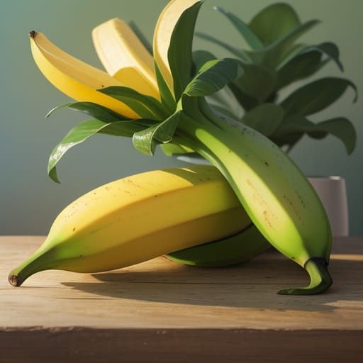 Warm Impressionist Still Life of a Banana