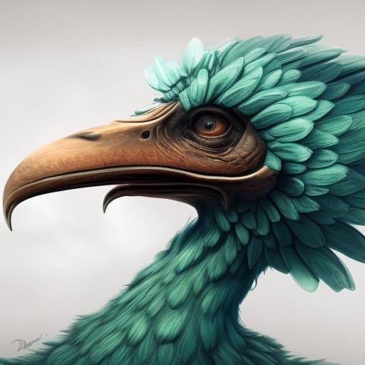 Large Bird Wearing a Funny Hat