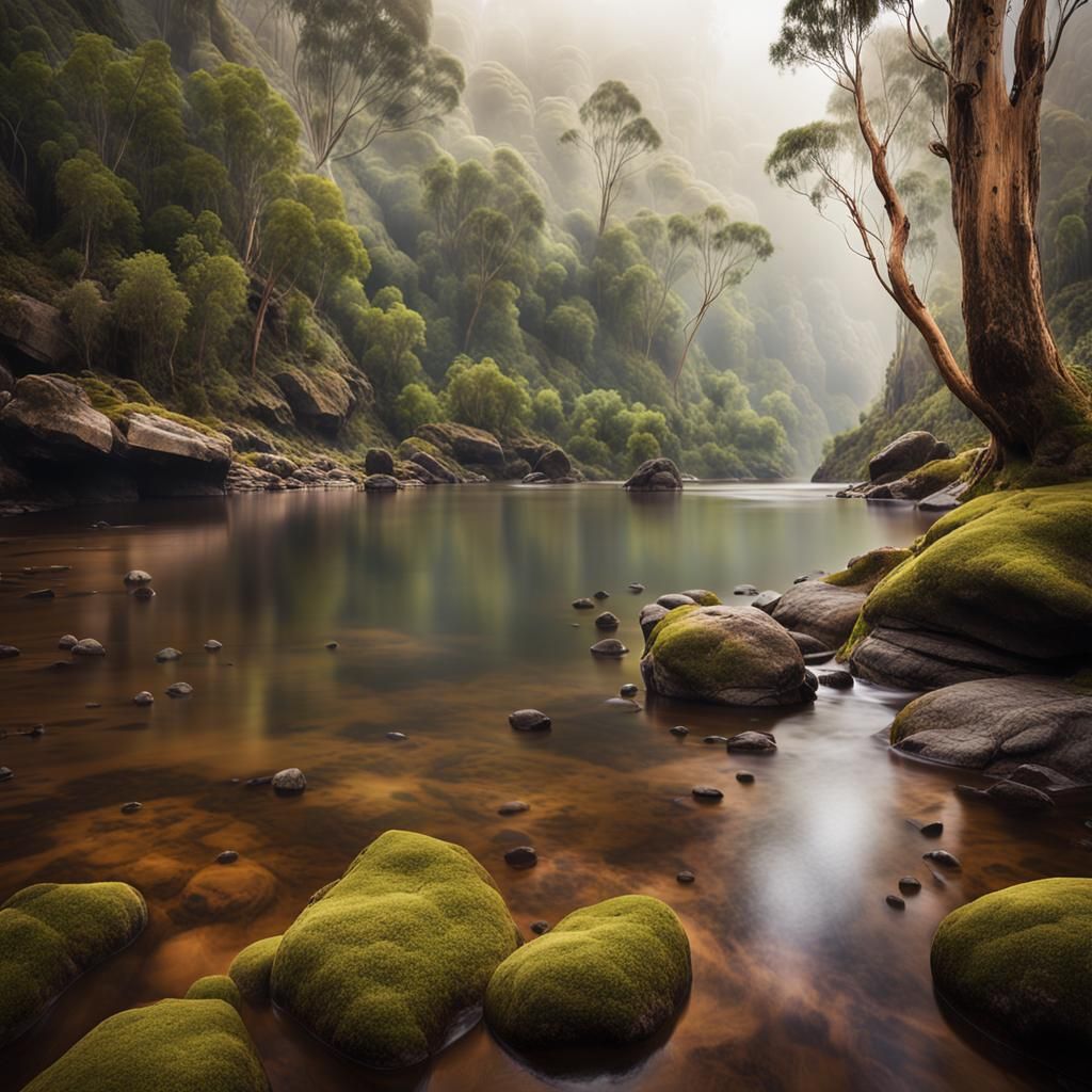 Loch Ard Gorges: Panoramic Australian Landscape Photography